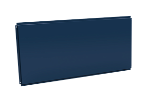 Фасадная кассета 1160х530 открытого типа, толщина 0,7 мм, RAL 5005 (Сигнальный синий)