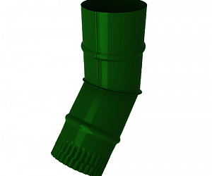 Колено водостока, диаметр 90 мм, Порошковое покрытие, RAL 6005 (Зеленый мох)