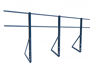 Ограждение кровли ROLLED ZN Универсальное H=1200мм L=3000мм с 2-я трубами