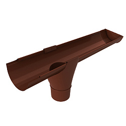 Канадка водосточная, диаметр 100 мм, RAL 8017 (Шоколадно-коричневый)