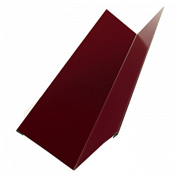 Угол внутренний металлический, длина 2 м, Полимерное покрытие, RAL 3005 (Винно-красный)
