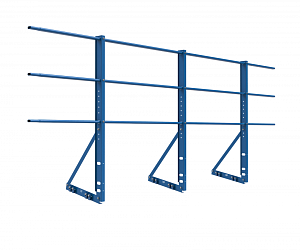 Ограждение кровли на фальц "РОЛЛЕД+" ОЦ H=1200 L=3000мм с 1-ой доп. трубой (труба 40х20)