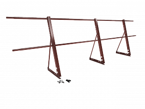 Ограждение кровли H=900мм L=3000мм Zn RAL 3009