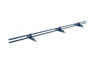 Снегозадержатель трубчатый DECO ОЦ с круглой трубой d25мм L=3000мм (3 опоры 1,5мм)