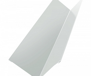 Угол внутренний металлический, длина 2.5 м, Полимерное покрытие, RAL 9003 (Сигнальный белый)