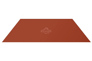 Гладкий лист RAL 8004 0.5х1250х2500мм