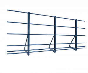 Ограждение кровли ROLLED Универсальное Эконом H=1200мм L=3000мм со снегозадержанием с 2-я доп. трубами