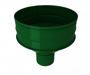Водосборная воронка, диаметр 100 мм, RAL 6005 (Зеленый мох)