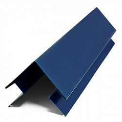 Угол внешний сложный, 3м, Полимерное покрытие, RAL 5005 (Сигнальный синий)