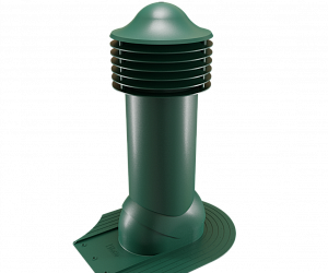 Труба вентиляционная для мягкой кровли при монтаже неутепленная d=110-550 Viotto зеленый (RAL 6005)