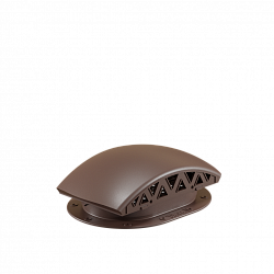 Кровельный вентиль (черепаха) для готовой мягкой и фальцевой кровли Viotto коричневый (RAL 8017)
