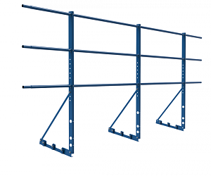 Ограждение DECO с Фальцевым креплением ОЦ H=1200 L=3000мм с 3-я трубами (ТУ)