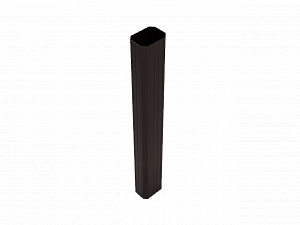 Труба водосточная прямоугольная, длина 2.5 м., RAL 8017 (Шоколадно-коричневый)