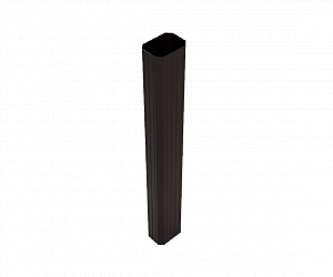 Труба водосточная прямоугольная, длина 2.5 м., RAL 8017 (Шоколадно-коричневый)