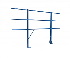 Ограждение DECO парапетное сборное ХК H=1200мм L=2000мм с 1-ой доп. трубой (ТУ)