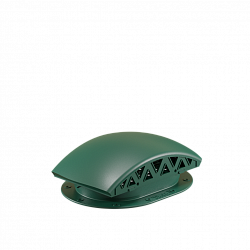 Кровельный вентиль (черепаха) для готовой мягкой и фальцевой кровли Viotto зеленый (RAL 6005)