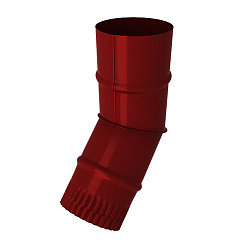 Колено водостока, диаметр 180 мм, Порошковое покрытие, RAL 3005 (Винно-красный)
