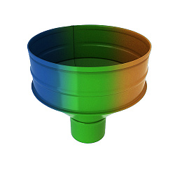 Водосборная воронка, диаметр 220 мм, все цвета RAL, порошок