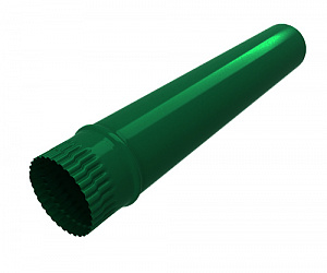 Труба водосточная, диаметр 110 мм, Порошковое покрытие, длина 0.6 м., RAL 6005 (Зеленый мох)