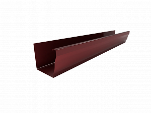 Желоб водосточный прямоугольный, длина 2.5 м., RAL 3011 (Коричнево-красный)