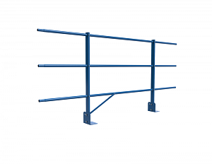 Ограждение DECO парапетное сборное ZN H=900мм L=2000мм с 1-ой доп. трубой (ТУ)
