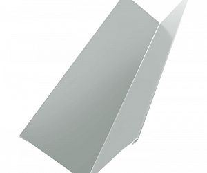 Угол внутренний металлический, длина 2.5 м, Порошковое покрытие, RAL 9002 (Серо-белый) 