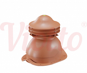 Универсальный выход вентиляции для металлочерепицы Viotto медно-коричневый (RAL 8004)