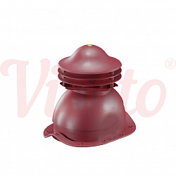 Универсальный выход вентиляции для металлочерепицы Viotto красный (RAL 3005)