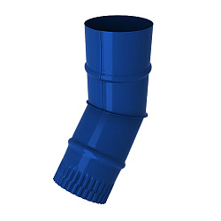 Колено водостока, диаметр 130 мм, Порошковое покрытие, RAL 5005 (Сигнальный синий)