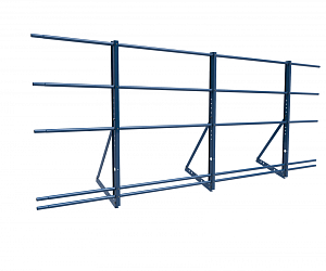 Ограждение кровли ROLLED Универсальное Эконом H=1200мм L=3000мм со снегозадержанием с 1-ой доп. трубой