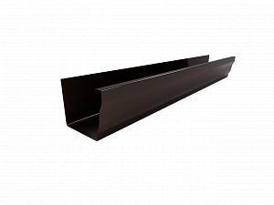 Желоб водосточный прямоугольный, длина 2.5 м., RAL 8017 (Шоколадно-коричневый)
