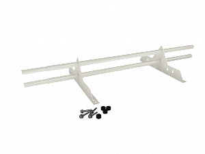 Снегозадержатель Трубчатый 25х2.0мм L=1000мм (2 Опоры) Zn RAL 9002
