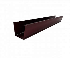 Желоб водосточный прямоугольный, длина 2.5 м., RAL 3005 (Винно-красный)
