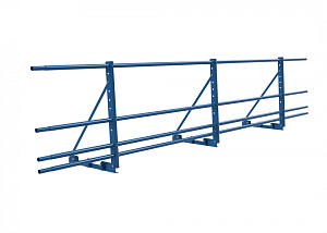 Ограждение DECO с Фальцевым креплением ОЦ H=600 L=3000мм с 2-я доп. трубами (ТУ)