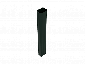 Труба водосточная прямоугольная, длина 1 м., RAL 6005 (Зеленый мох)
