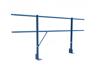 Ограждение DECO парапетное сборное ХК H=900мм L=2000мм с 2-я трубами (ТУ)