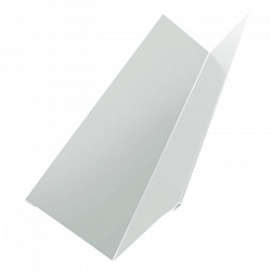 Угол внутренний металлический, длина 1.25 м, Порошковое покрытие, RAL 9003 (Сигнальный белый)