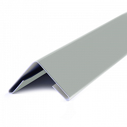 Угол внешний металлический, 2.5м, Порошковое покрытие, RAL 9002 (Серо-белый) 