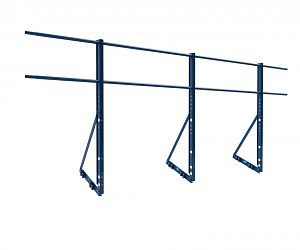 Ограждение ROLLED на Фальцевую кровлю Эконом H=1200мм L=3000мм с 2-я трубами