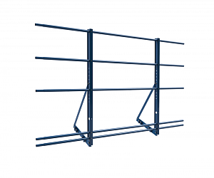 Ограждение ROLLED на Фальцевую кровлю Эконом H=1200мм L=2000мм со снегозадержанием с 1-ой доп. трубой