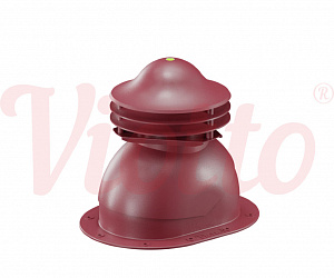 Универсальный выход вентиляции для готовой мягкой и фальцевой кровли Viotto красный (RAL 3005)