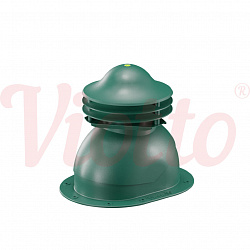 Универсальный выход вентиляции для готовой мягкой и фальцевой кровли Viotto зеленый (RAL 6005)