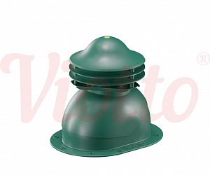 Универсальный выход вентиляции для готовой мягкой и фальцевой кровли Viotto зеленый (RAL 6005)