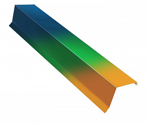 Планка ветровая, длина 2 м, Полимерное покрытие, все остальные цвета каталога RAL, кроме металлизированных и флуоресцентных
