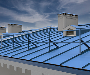 Ограждение кровли ROLLED Оптимальное на Фальцевую кровлю H=600мм L=3000мм