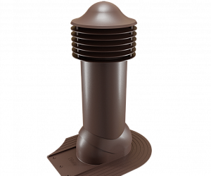 Труба вентиляционная для мягкой кровли при монтаже неутепленная d=110-550 Viotto коричневый (RAL 8017)