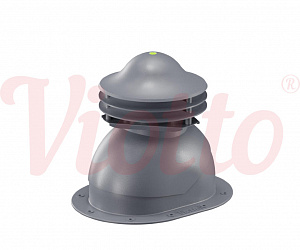Универсальный выход вентиляции для готовой мягкой и фальцевой кровли Viotto серый (RAL 7024)