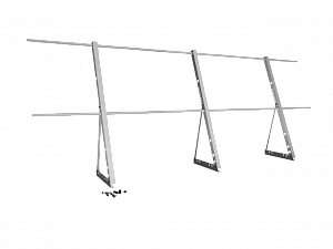 Ограждение кровли H=1200мм L=3000мм Zn RAL 7004