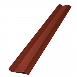 Планка начальная, длина 2.5 м, Порошковое покрытие, RAL 3011 (Коричнево-красный) 