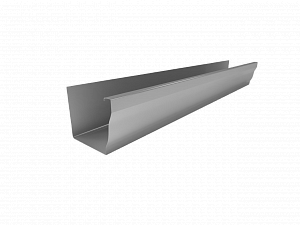 Желоб водосточный прямоугольный, длина 2.5 м., RAL 7004 (Сигнальный серый)